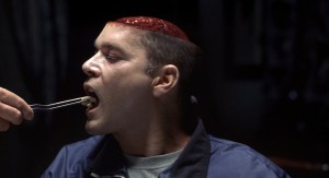 guy eating his own brain in Hannibal Movie