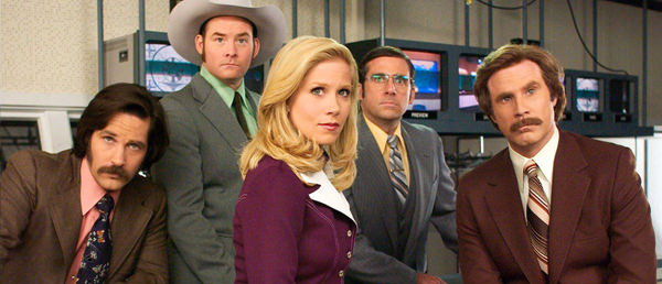 the cast of anchorman the legend of ron burgandy