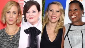 The All-Female Ghostbusters cast