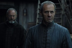 stannis with a bad look on his face