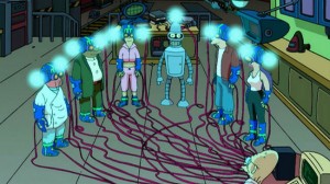 hooking up to the internet on futurama