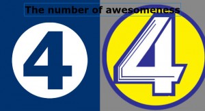chanel four logo compaired to fantastic four logo