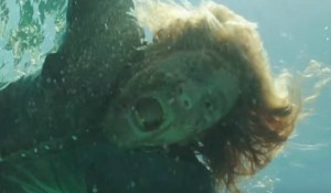 zombie floating in ocean