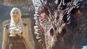 Daenerys and her Dragon ready for battle