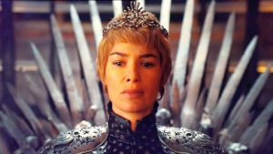 Queen Cersei on the Iron Thrones