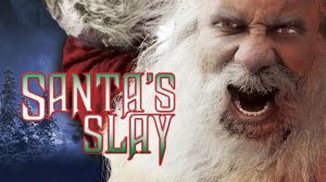 Mad Santa with knife