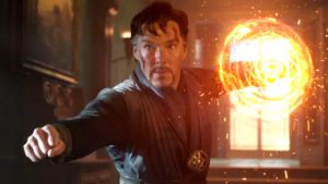 Dr. Strange summons light from his fist