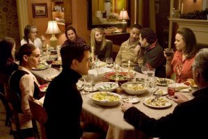 The Family Stone eats Christmas dinner