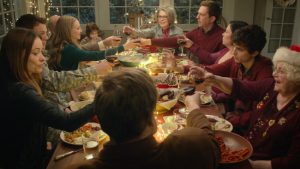 The Coopers eat Christmas dinner