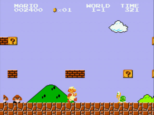 super mario screenshot level 1-1