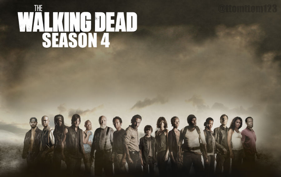 walking dead s4 cast poster