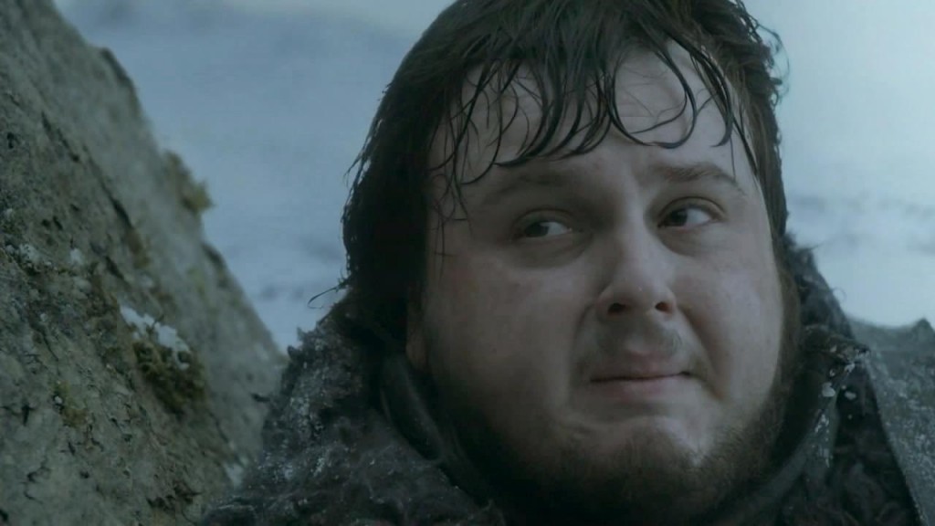 sam from game of thrones looking like he will cry