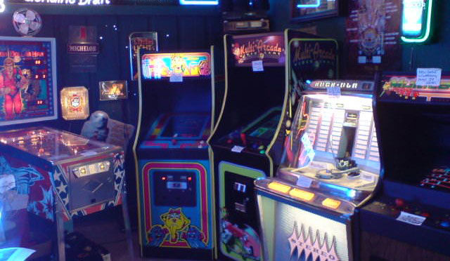 old school arcade machines