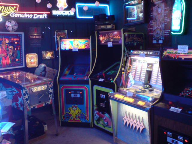 old school arcade machines