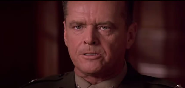 you can't handle the truth from a few good men