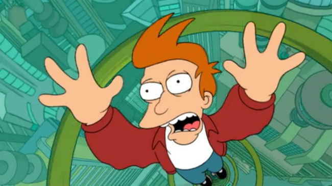 fry traveling through a tube