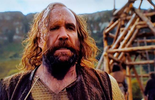 The Hound hard at work in his return to game of thrones