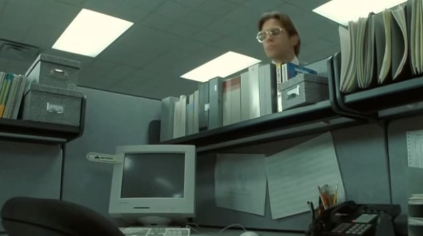 Neo Hides from Lumbergh - Matrix Office Space Mashup