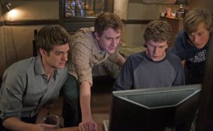 Jesse Eisenberg in the Social Network codes for Facebook