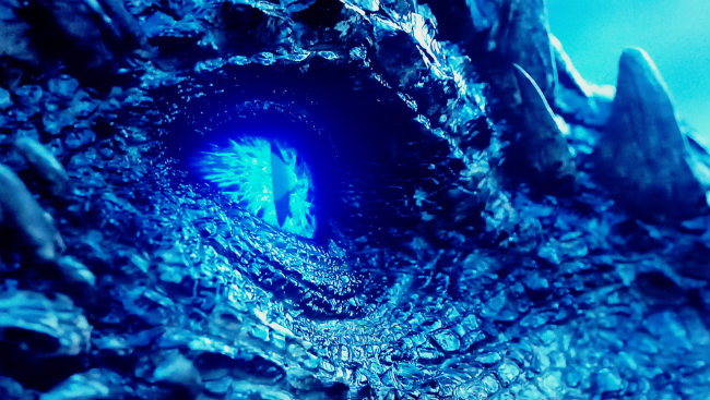 Viserion is turned into a zombie dragon