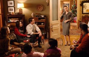 The Family Stone plays games at Christmas