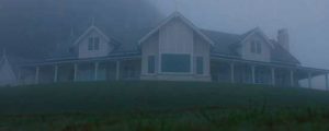 Red Christmas house under invasion