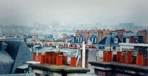 Paris rooftops in zombie movie The Night Eats the World