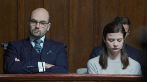 Maja in court in the Netflix drama Quicksand