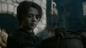 Young Arya in Davos in Game of Thrones