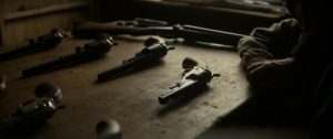 Revolvers on display in the Western Never Grow Old