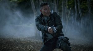 Ben Daimio fights zombies in Hellboy