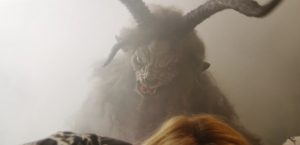 The goat monster mounts Gina