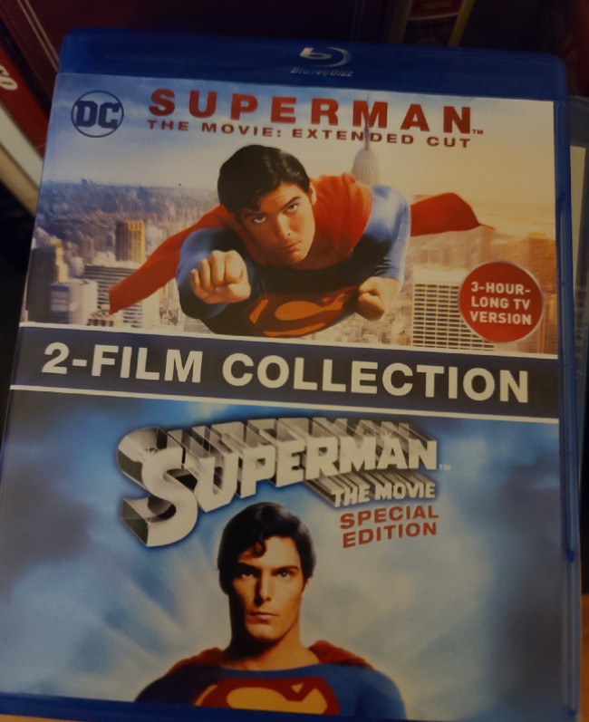 Blu ray for the Warner Archive Collection of Superman