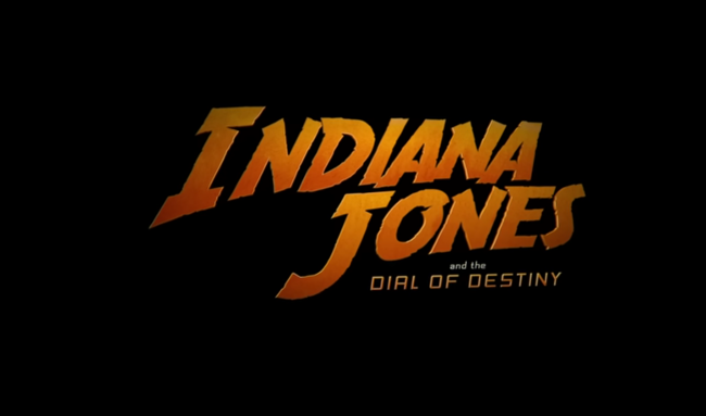 Indiana Jones and the Dial of Destiny movie logo