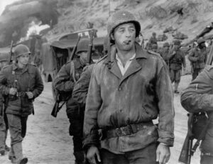 Robert Mitchum in The Longest Day.